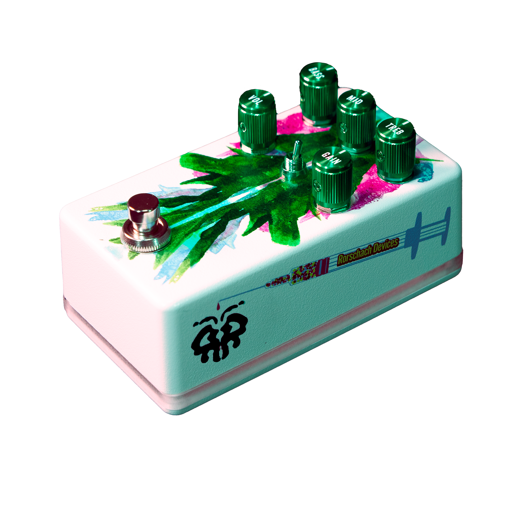 misophenia distortion pedal - side view